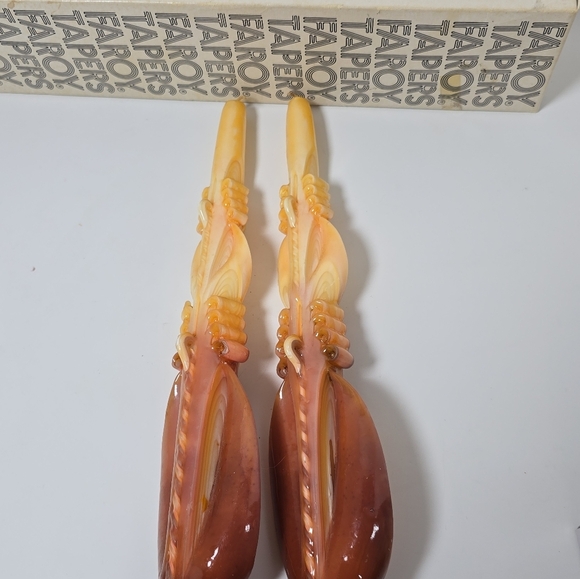 Faroy Tapers Vintage Candles 70s Burnt Orange - Picture 6 of 8